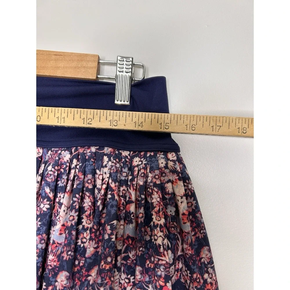 OFFLINE By Aerie Blue Pink Floral Pleated Tennis Skirt Skort Size Large
